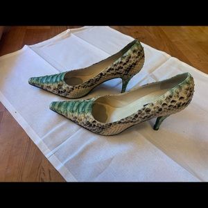 Claudia Ciuti Italian snakeskin heels